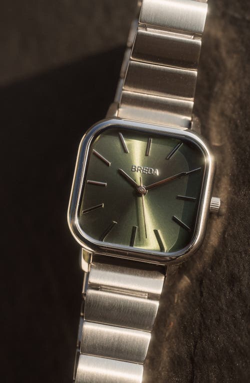 Breda Esther Bracelet Watch, 26mm In Silver/silver/moss