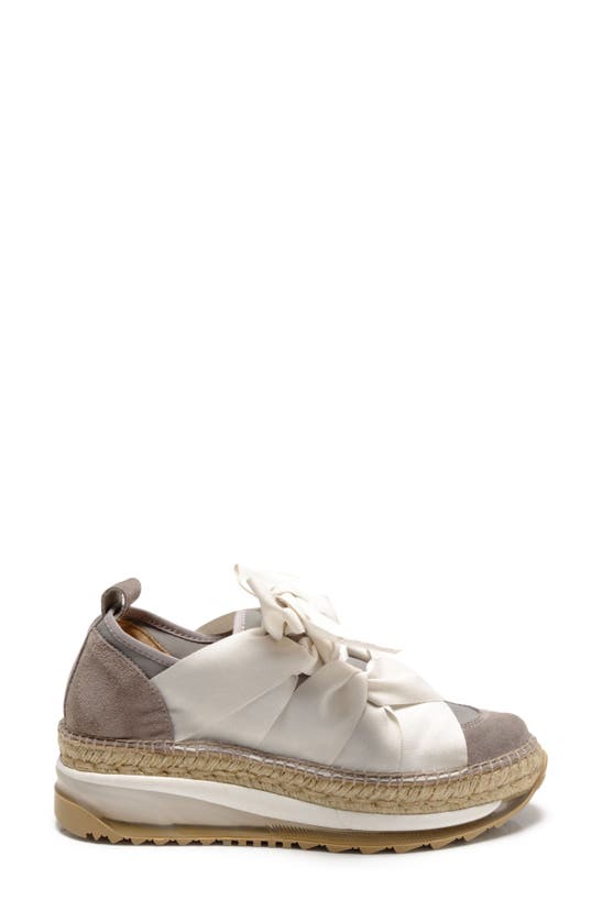 Free People Chapmin Espadrille Sneaker In Oyster Combo
