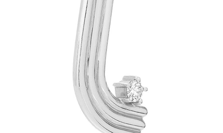 Adina Reyter Groovy Letter Charm Pendant In Silver - L