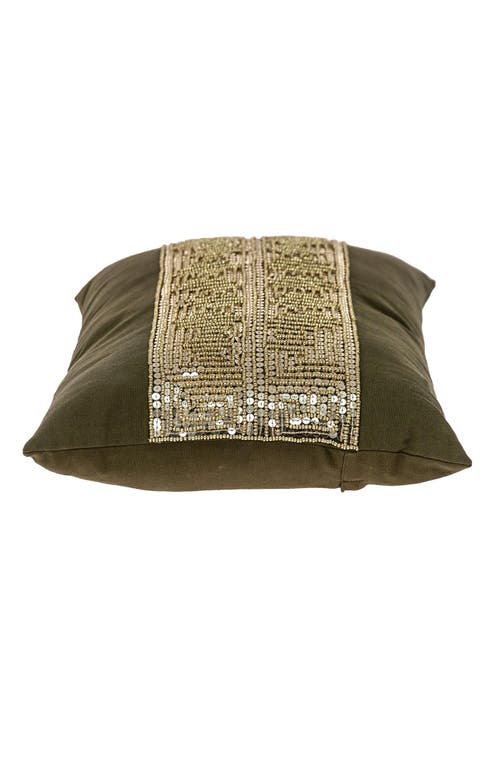 Parkland Collection Misty Decorative Accent Pillow In Olive