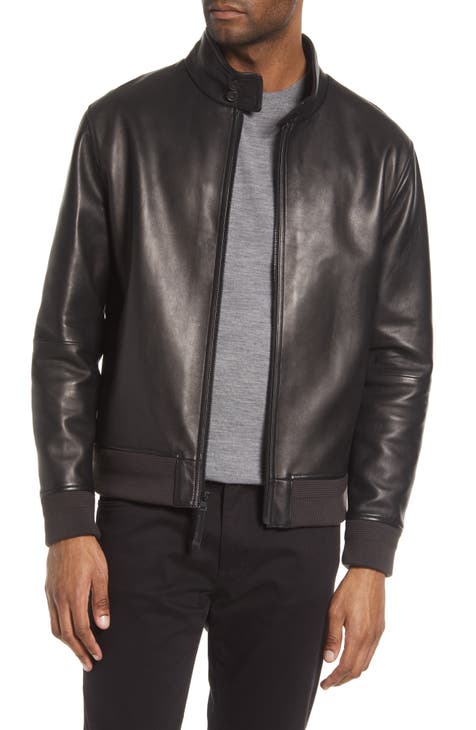 Men's Leather Bomber Jackets | Nordstrom
