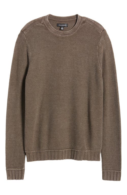 Treasure & Bond Reverse Jersey Roll Neck Sweater In Brown Mulch