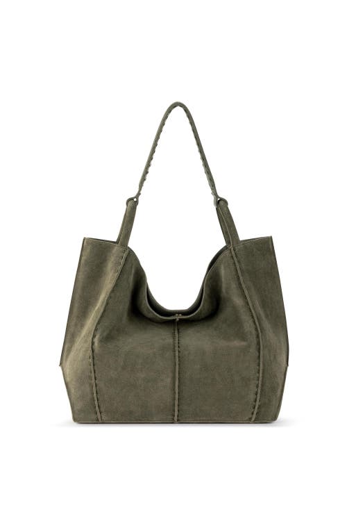 Shop The Sak Los Feliz Large Tote Bag In Moss Suede