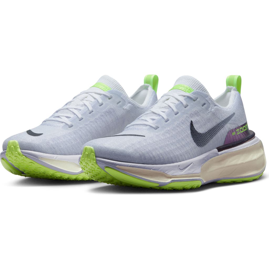 Nike Zoomx Invincible Run 3 Running Shoe In White/black/blue