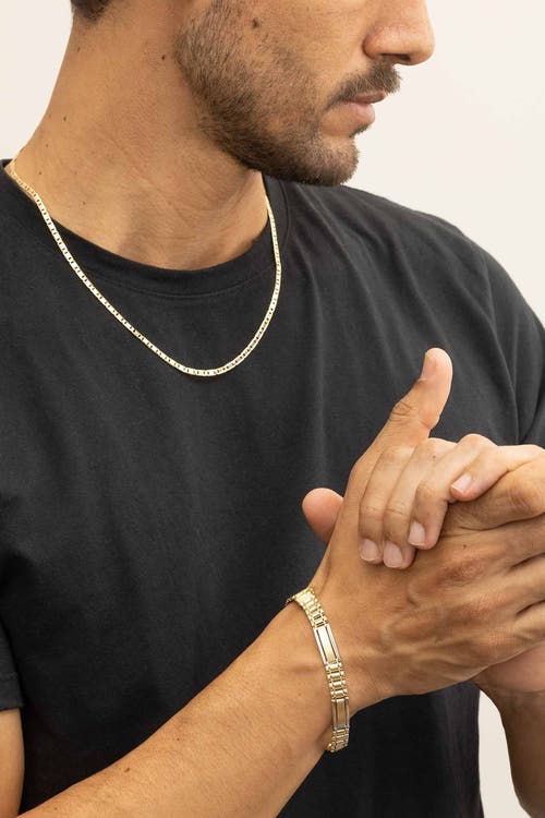 Shop Oradina 10k Two Tone Gold Bogart Bracelet In 10k Two-tone Gold