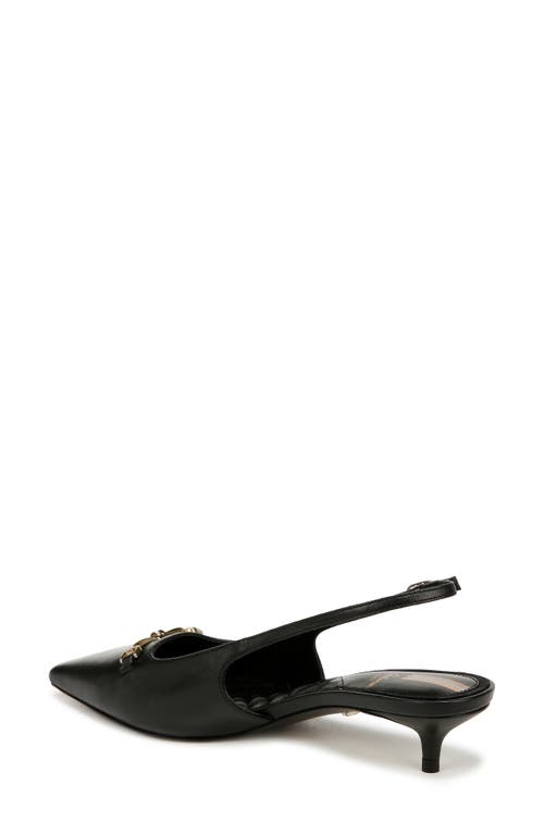 SAM EDELMAN SAM EDELMAN FARRAH KITTEN HEEL POINTED TOE SLINGBACK PUMP 