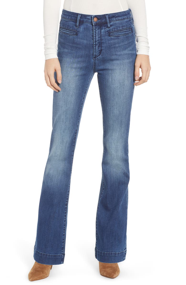 Leith High Waist Flare Jeans | Nordstrom