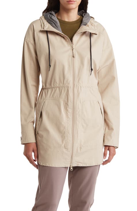 Women's Beige Raincoats, Rain Jackets, & Trench Coats | Nordstrom Rack