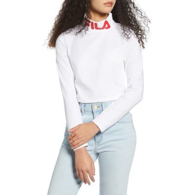 Fila Yvette Turtleneck Top, White