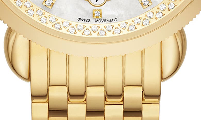 Shop Michele Sport Sail Bracelet Watch, 38mm In Gold