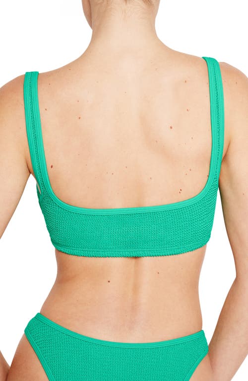 Shop Good American Always Fits Khloe Bikini Top In Jade Green001