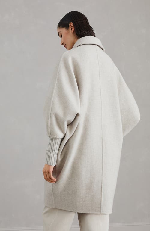 Shop Brunello Cucinelli Handcrafted Coat In Pearl Grey