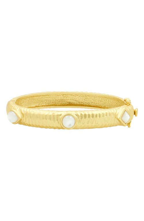 FREIDA ROTHMAN Mother-of-Pearl Hinge Bracelet in Gold at Nordstrom