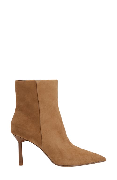 Reiss Tan Karlie Seamed Nubuck Ankle Boots In Tan