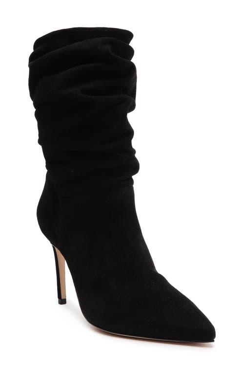 Schutz Ashlee Slouch Pointed Toe Boot Black at Nordstrom,