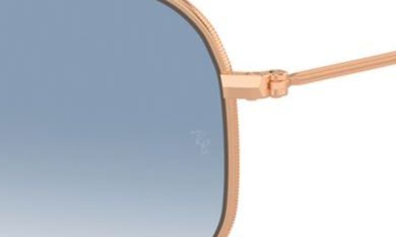 Ray Ban 51mm Gradient Aviator Sunglasses In Blue Gradient