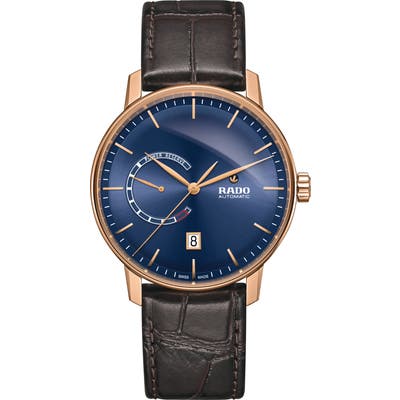 Rado Coupole Classic Automatic Leather Strap Watch, 41Mm