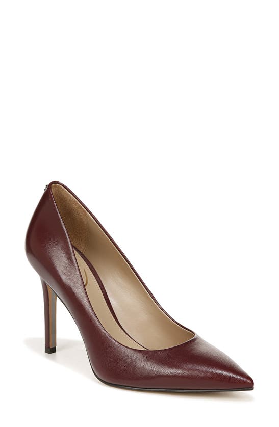 Shop Sam Edelman Hazel Pointed Toe Pump In French Burgundy