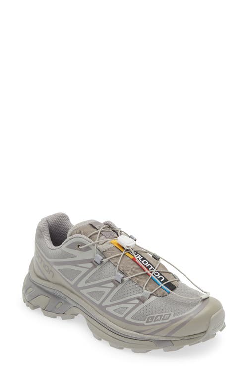 Salomon Gender Inclusive XT-6 Sneaker in Ghost Gray/ghost Gray/gray
