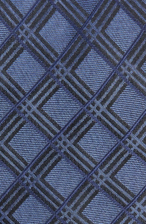 Nordstrom Yana Grid Silk Tie In Navy