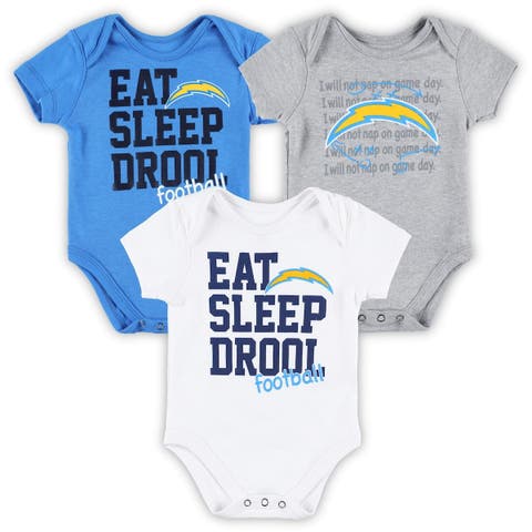 Los Angeles Dodgers Newborn & Infant Little Slugger Two-Pack Bodysuit Set -  White/Heather Gray