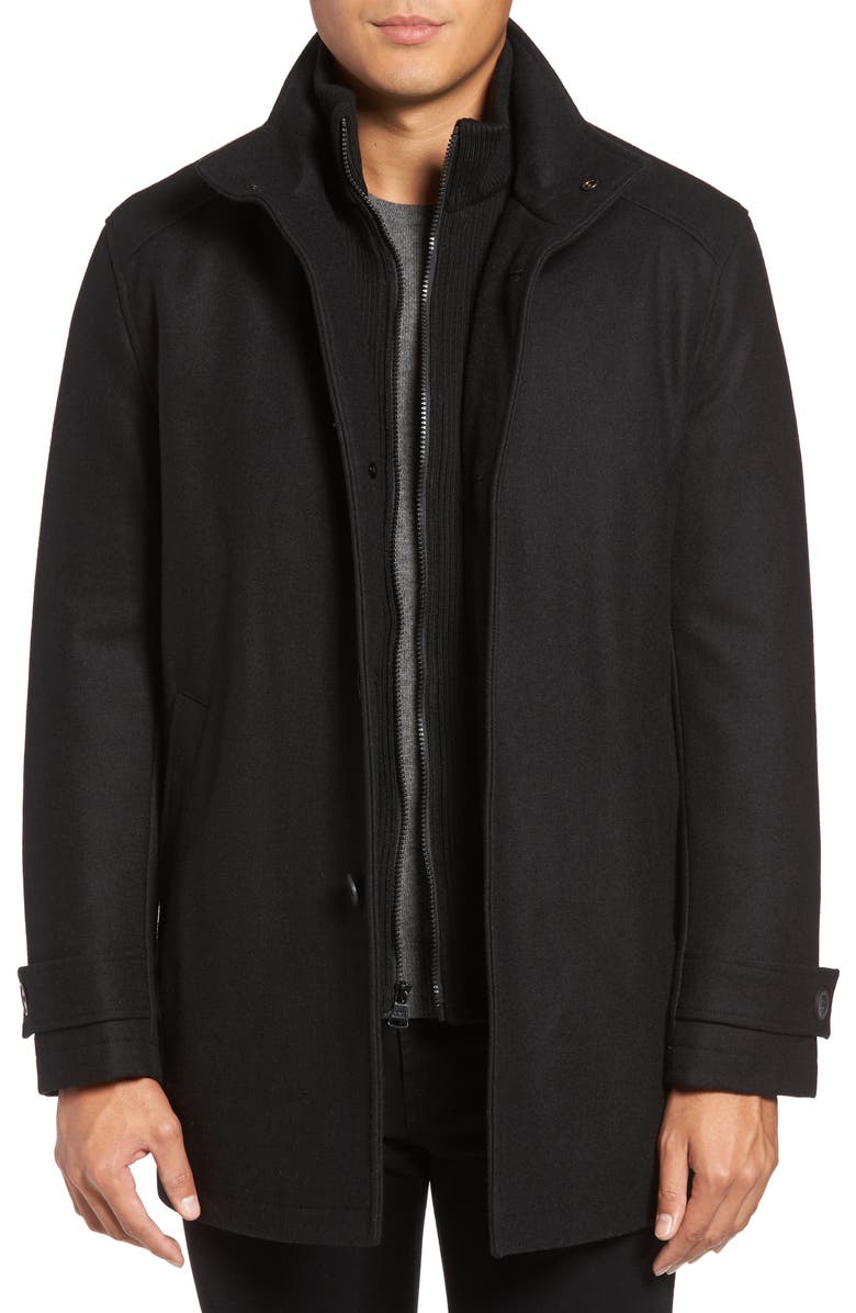 Marc New York by Andrew Marc Stafford Pressed Wool Blend Car Coat with ...