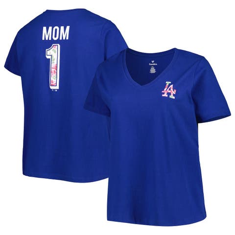 Profile Women's Navy Chicago Cubs Plus Size Americana V-Neck T