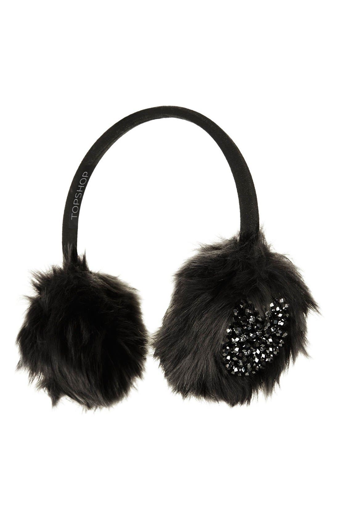 Embellished Faux Fur Earmuffs Nordstrom