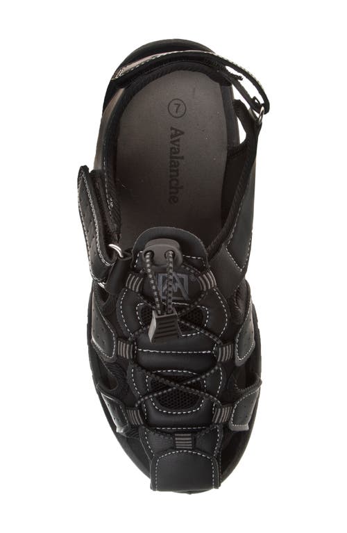 Avalanche Fisherman Sandal In Black