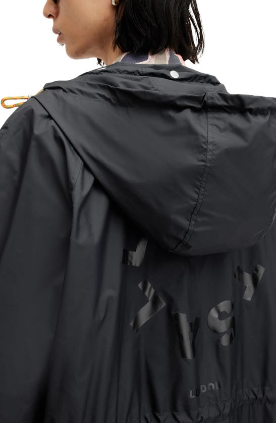 Shop Allsaints Tierra Hooded Jacket In Black