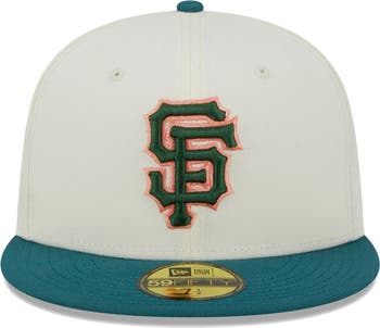 Boston Red Sox New Era Chrome Evergreen 59FIFTY Fitted Hat - Cream
