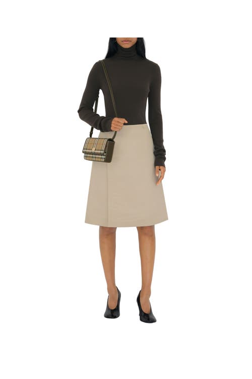 Burberry Hampshire Crossbody Bag In Archive Beige/military