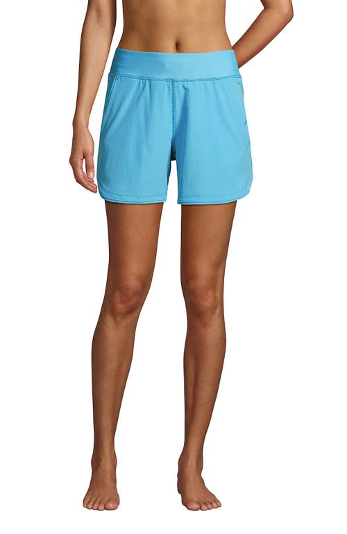 LANDS' END LANDS' END CURVY FIT 5" QUICK DRY BOARD SHORTS SWIM SHORTS WITH PANTY