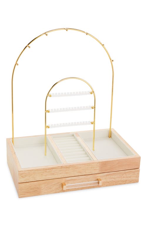 Nordstrom Double Arch Jewelry Organizer in Natural- Gold at Nordstrom