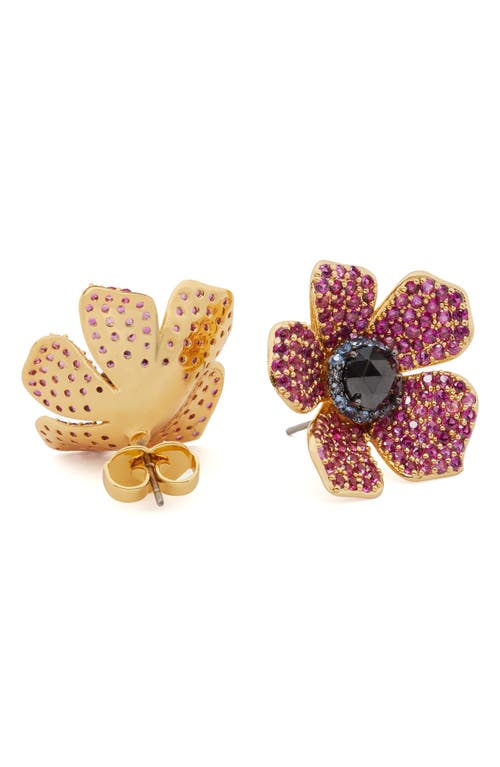 Shop Kate Spade New York Poppy Power Statement Stud Earrings In Pink Multi