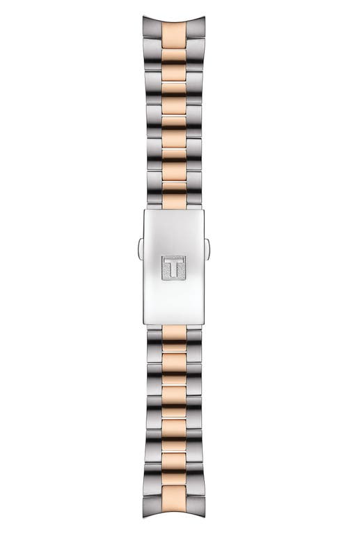 Shop Tissot T-classic Pr 100 Bracelet Watch In Silver/mop/rose Gold