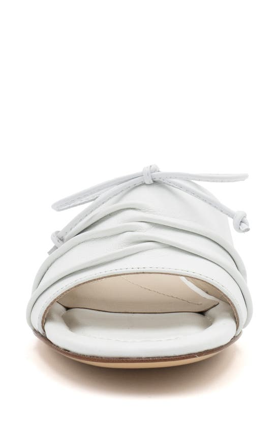 Shop Amalfi By Rangoni Desio Strappy Slide Sandal In White Parmasoft - Marching Bow