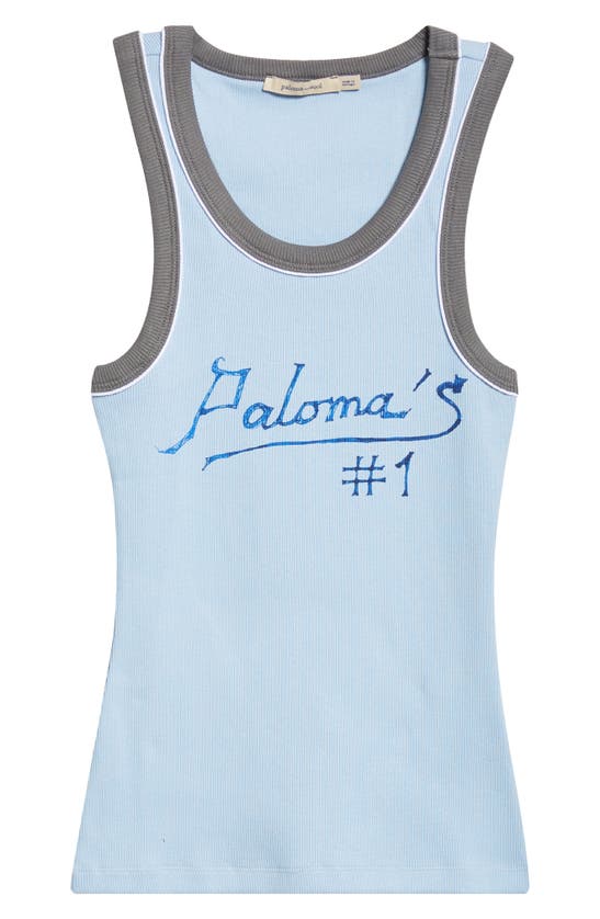 Shop Paloma Wool Paloma's #1 Graphic Tank In Blue