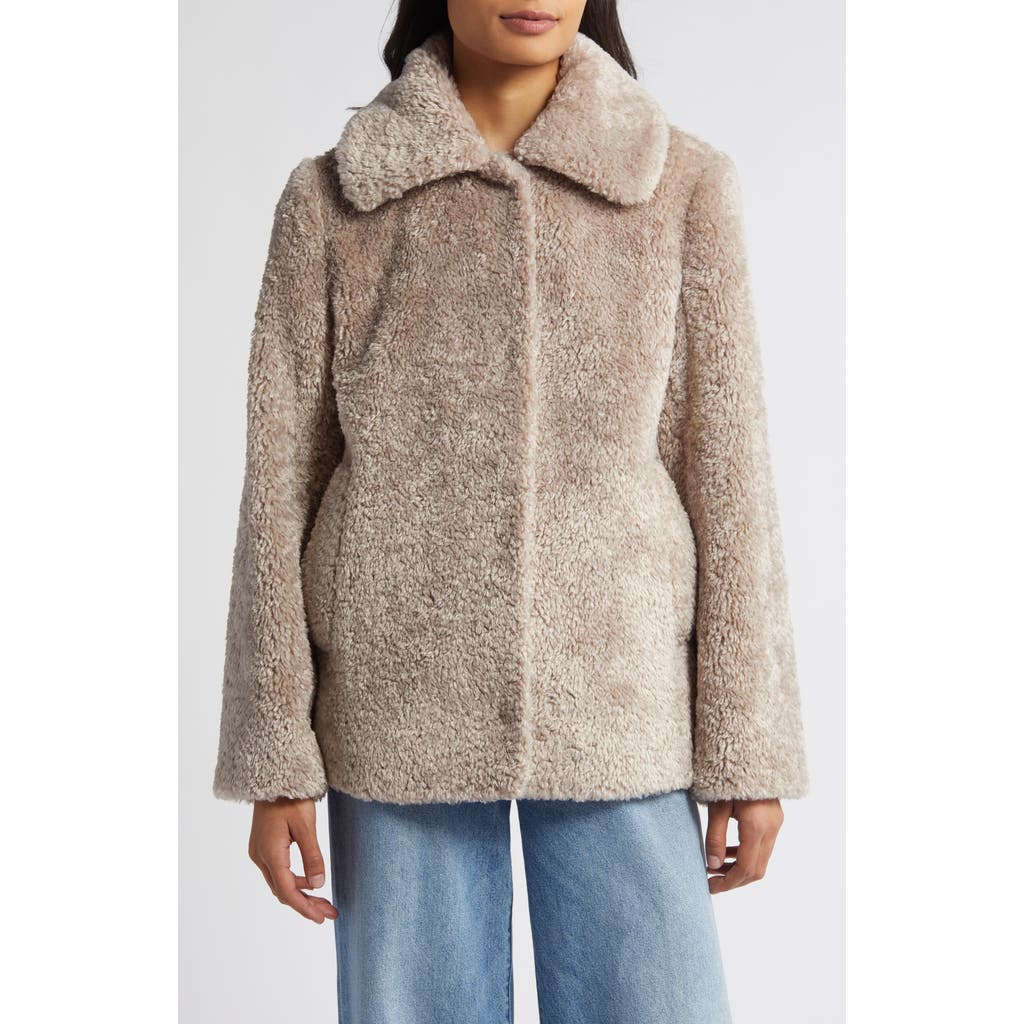 Sam Edelman Butter Teddy Jacket In Taupe