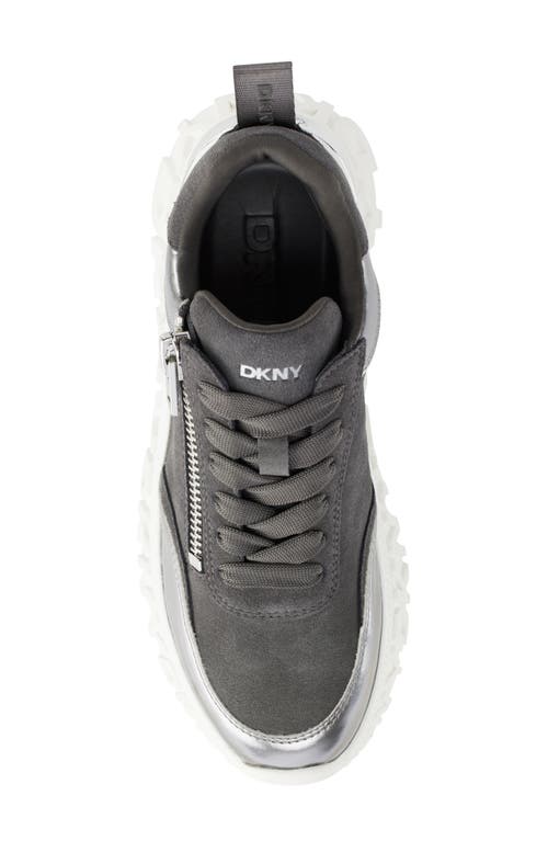 Shop Dkny Lakelyn Platform Sneaker In Grey