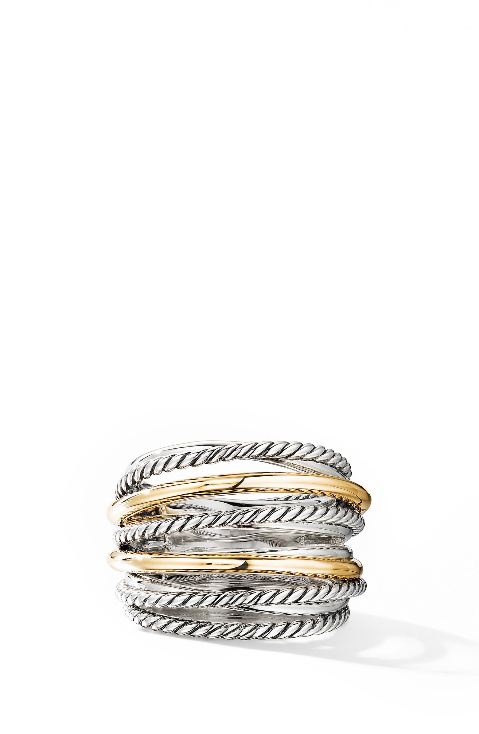 David Yurman Crossover Wide Ring with 18K Gold | Nordstrom