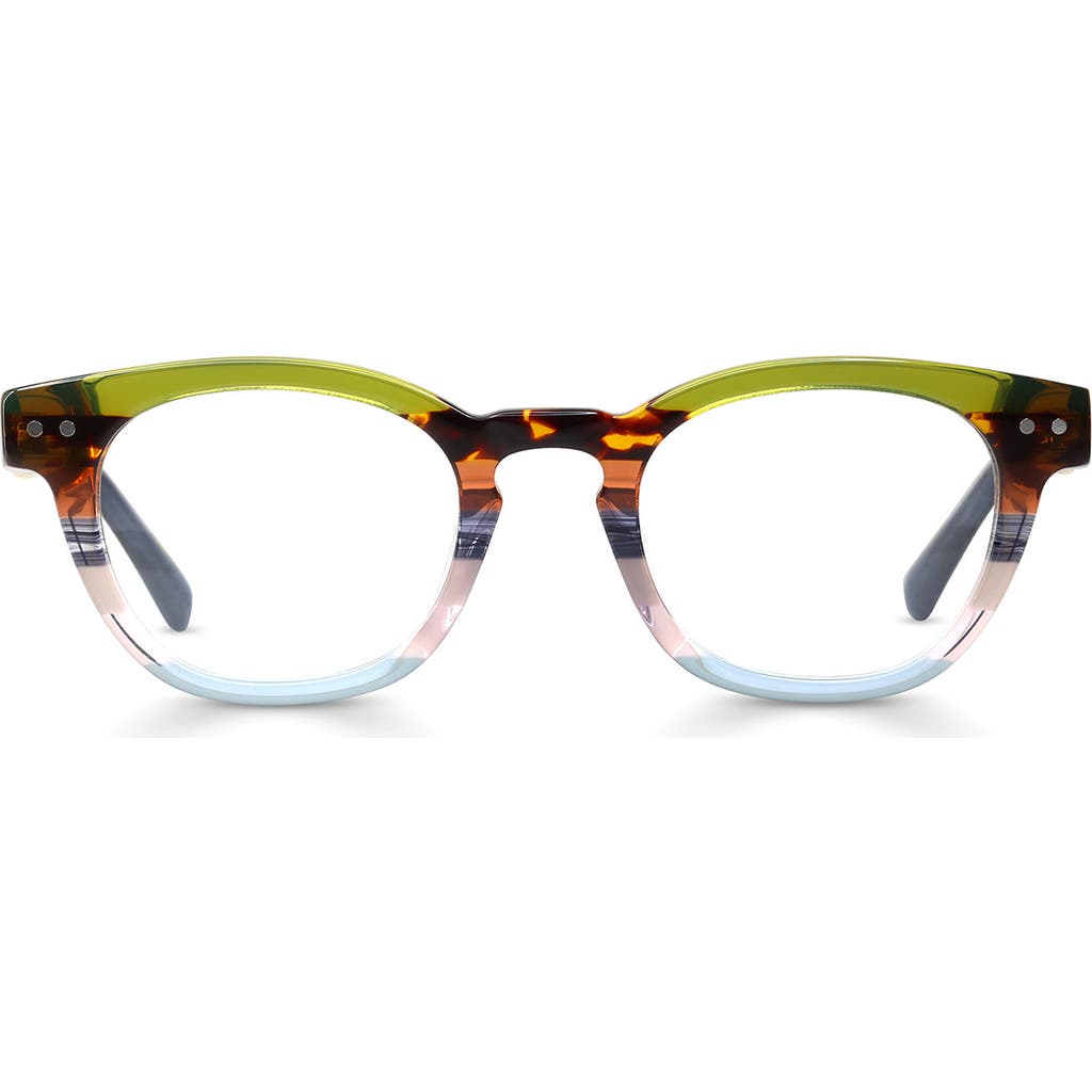 Eyebobs Waylaid 46mm Reading Glasses In Earth Tone Front Stripe