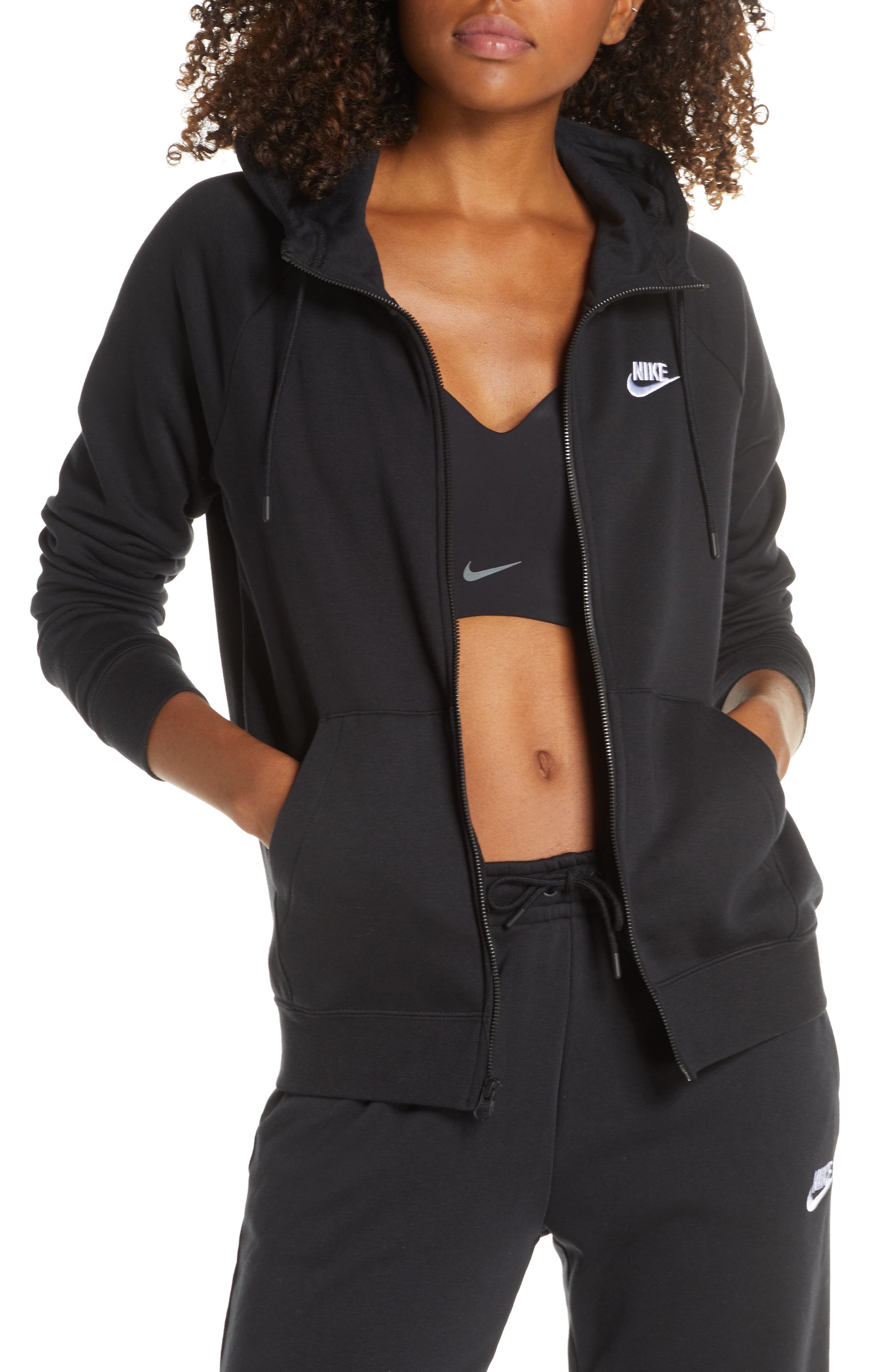 nike sportswear essential zip hoodie