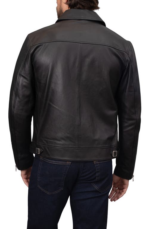 Bagatelle Nappa Leather Zip Jacket In Black