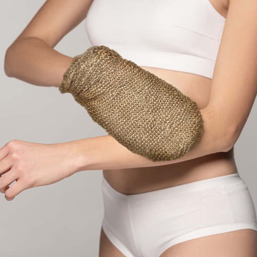 Pursonic Sisal Hemp Bath Glove In Ivory