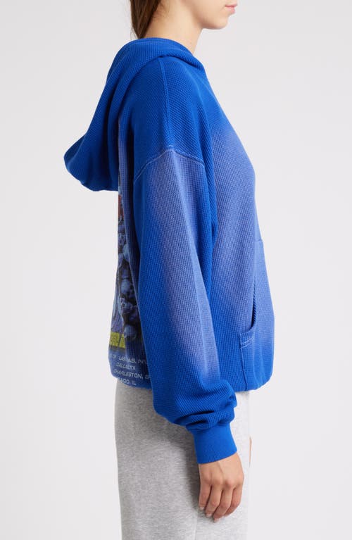 Shop Boys Lie Knight Angel Tour Race Thermal Hoodie In Blue