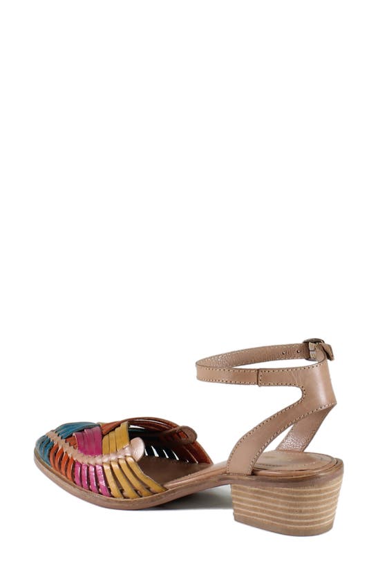 Diba True Shootin Star Ankle Strap Sandal In Tan/ Bright Multi