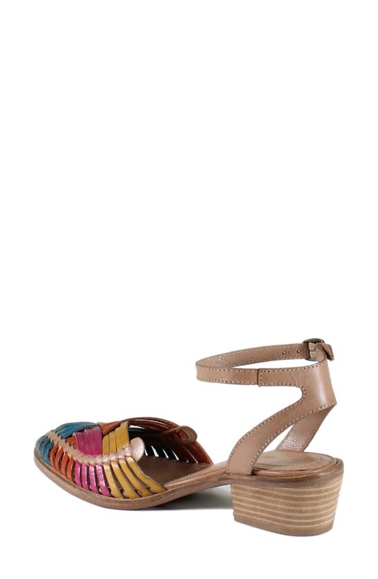 Shop Diba True Shootin Star Ankle Strap Sandal In Tan/ Bright Multi