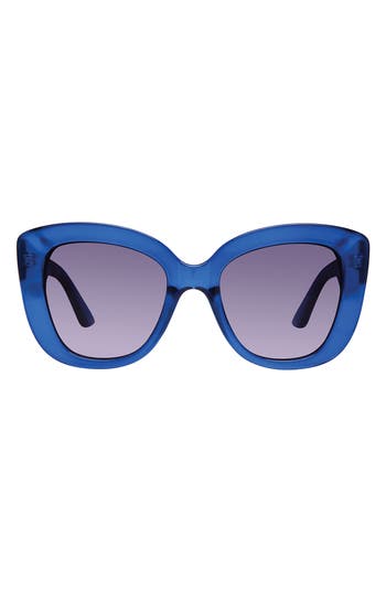 Kurt Geiger London 52mm Cat Eye Sunglasses In Blue
