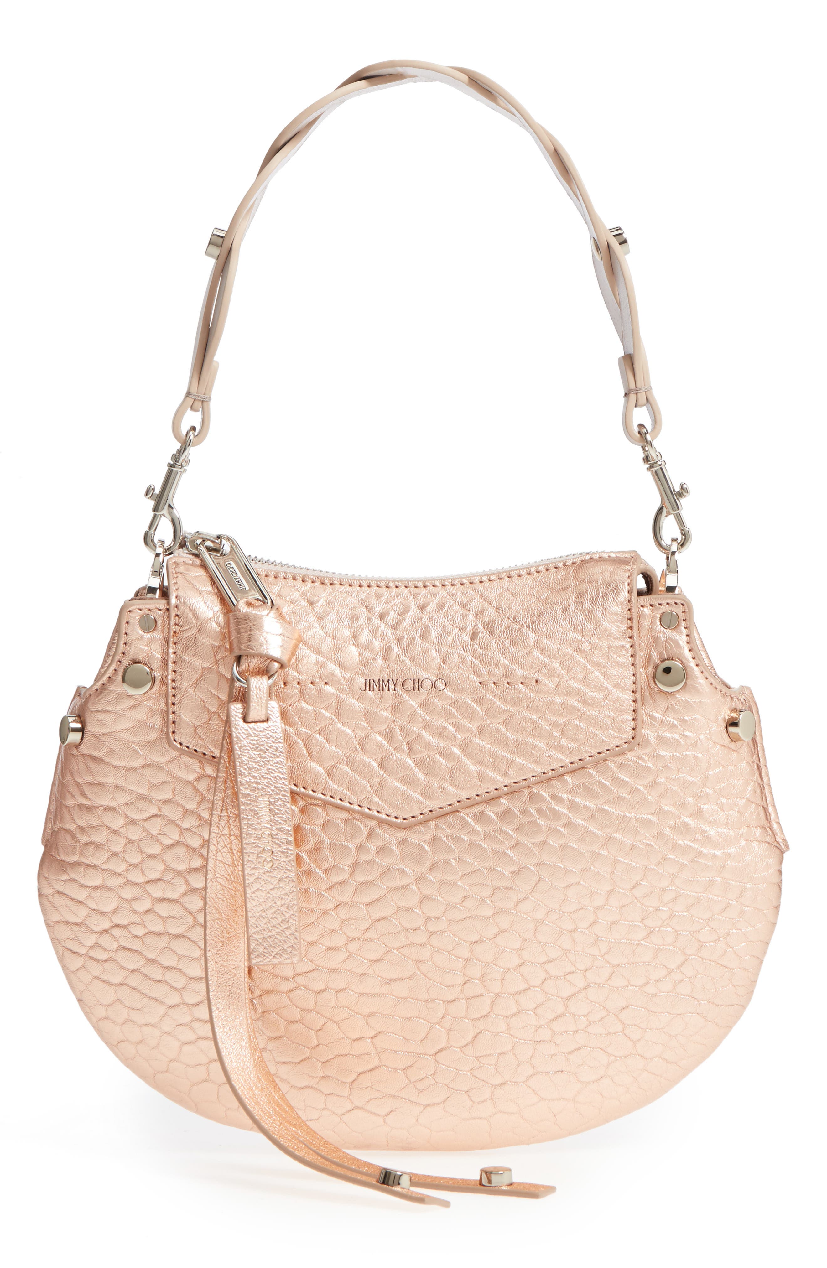 Jimmy Choo Mini Artie Metallic Leather Crossbody Bag Nordstrom